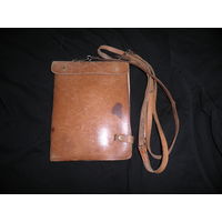 Планшетка офицерская,лётная сумка РККА СССР,рыжая кожа.С рубля.