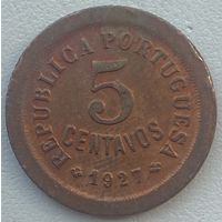 Португалия 5 сентаво 1927 г.