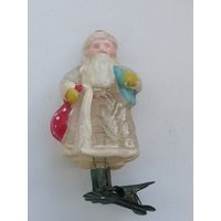 Елочная игрушка СССР Дед мороз в реставрацию