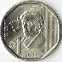 Перу 1 соль, 2020 Хуан Пабло Вискардо-и-Гусман UNC