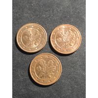 Германия 2 евроцента 2015 G J F