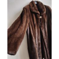 Норковая шуба, 50-54, классическая коричневая, легкая, ласковая и заботливая
