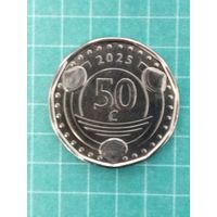 Кюрасао 50 центов 2025 г.