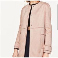 Пальто из исскуственной замши Zara