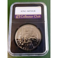 Великобритания 5 фунтов 2023. Мифы и Легенды. Король Артур. В слабе