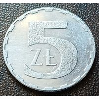 Польша 5 злотых, 1989    ( 2-1-7 )