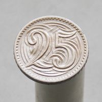 Чехословакия 25 геллеров 1933
