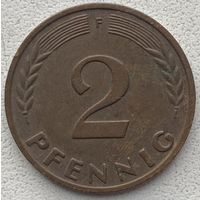 Германия 2 пфеннига 1961 г. F