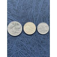 Зимбабве 1997-2001, 3 монеты (1,2 доллар и 20 центов)