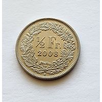 Швейцария 1/2 франка, 2008