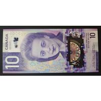 Канада 10 долларов 2018 года. Тип P-W113. Состояние UNC