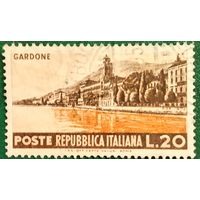 Италия 31 декабря 1953. Набережная Гардоне Ривьера. Туристические достопримечательности