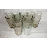 Стаканы граненые, СССР, 11 шт, одним лотом