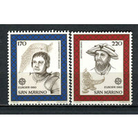 Сан-Марино - 1980 - Европа (C.E.P.T.) - Известные люди - [Mi. 1212-1213] - полная серия - 2 марки. MNH.  (Лот 85HO)-T2P37