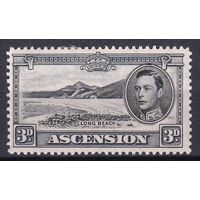 163.BrK. Великобритания. Колонии. Асенсьон. Георг VI. Местные мотивы. 1944 г. 3d. Mi.#46C.