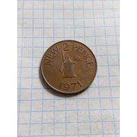 2 пенса 1971 года. Остров Гернси