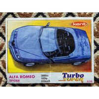 Вкладыш Turbo (Турбо) Super (серия 471-540, Супер), номер 539, Alfa Romeo Spider. #1. Возможен небольшой торг.