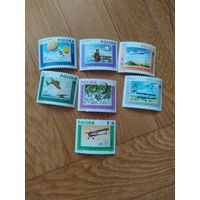 Польша серия марок 1984 г. Авиация