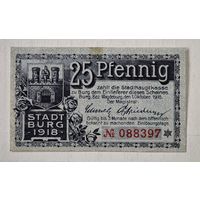 1918 год 25 пфеннигов  Германия
