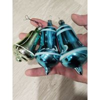Ёлочные игрушки,3 колокольчика с рубля
