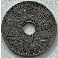 Франция 25 сантимов 1929 г.