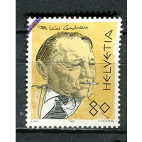 Швейцария - 1990 - Блез Сандрар 80С - [Mi.1425] - 1 марка. Гашеная.  (Лот 34HW)-TG3P25