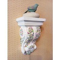 - КРОНШТЕЙН ПТИЧКА НА КАМНЕ 34х17х10 см Из серии реплики мировых шедевров Голландия