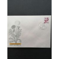 Польша 1989 КПД с маркой "Лекарственные растения" (спецгашение) Mi.3235 каталог 0.70 евро