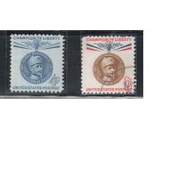 США-1960, (Мих.795-796),  **/ гаш. ,  Личности , Маннергейм  (полная серия)