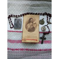 Тереза из Лизьё. Лот, в т.ч реликвия с ниткой из одежды