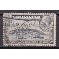 136.BrK. Великобритания. Колонии. Гибралтар. Скала. Георг V. 2P. 1932 г. Mi.#98A.