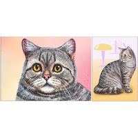 Коты. Домашние питомцы. Открытки, глянец