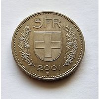 Швейцария 5 франков, 2001