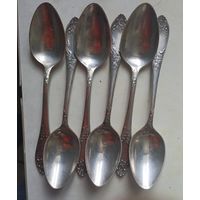 Ложки набор 6шт мельхиоровые
