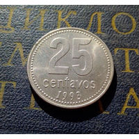 25 сентаво 1993 Аргентина CuNi #01