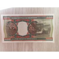 Мавритания 500 UNC 2002 г. с рубля