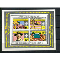 Танзания - 1982 - Скауты - [Mi. bl. 29] - 1 блок. MNH.  (Лот 86HN)-T2P25