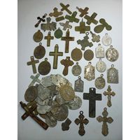 Лот крестиков и образков. (целые и нет). С рубля, без м.ц. См. др. мои лоты