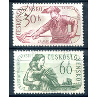 Чехословакия - 1960г. - национальное собрание - 2 марки - полная серия, гашёные [Mi 1199-1200]. #3-WB-76-A-1