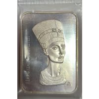 20 рублей 2010 Нефертити в банковской запайке серебро