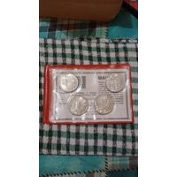 Малайзия набор 4 монеты по 1 ринггит 1977,1978