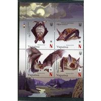 Украина 2016. Фауна. Летучая мышь. Квартблок