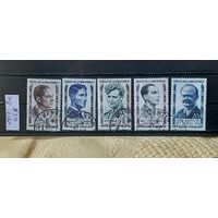 РАСПРОДАЖА ФРАНЦИЯ 1957г. Полная серия. Гаш.