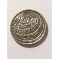 Каймановы острова 10 центов 1996