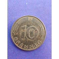 Германия ФРГ 10 пфеннигов 1990 F
