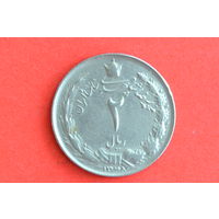 Иран 2 риала 1969 с 1 руб