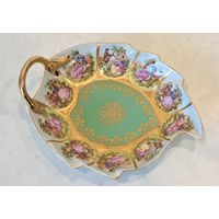 Конфетница Мадонна фарфор золочение ручная роспись JWK Dec. Karlsbad Bavaria Германия 1930 - 1945 гг.