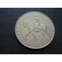 Великобритания 25 пенсов 1977 г. Cеребряный юбилей  Елизаветы II.