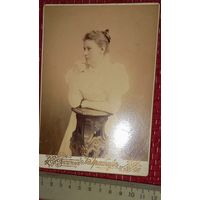 Царизм, шикарная ДАМА, ПЛАТЬЕ.Русская Фотография Б.Грабяж, Одесса(С)