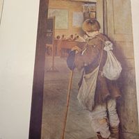 У ДВЕРЕЙ ШКОЛЫ.   Огонек